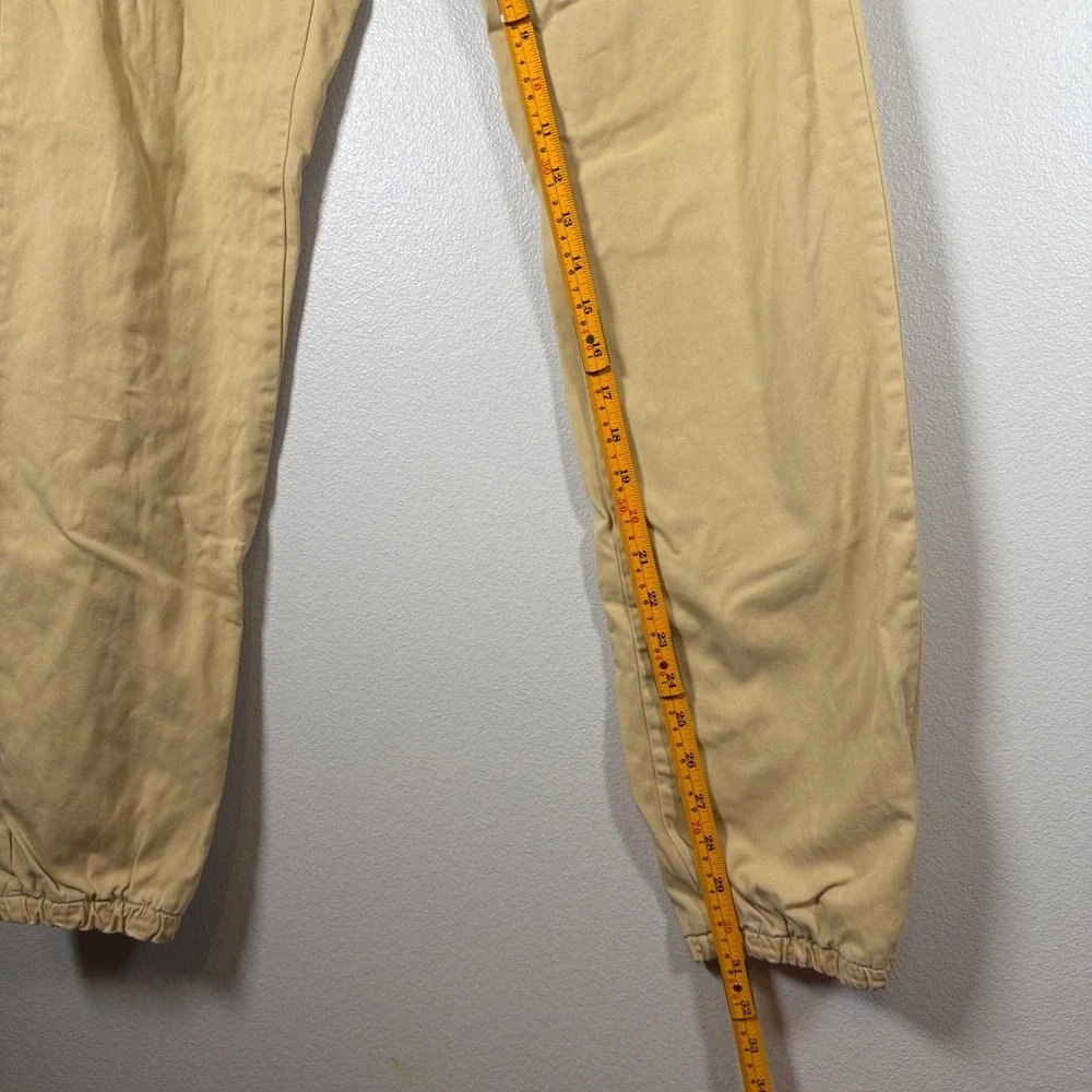 Offcorss Boys Tan‎ Khaki Jogger Pants Lined Cotton Elastic Waist Size 16 5126585